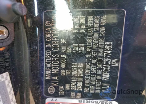 2015 Kia Sportage Ex z USA, uszkodzony, nr VIN KNDPCCAC2F7749818